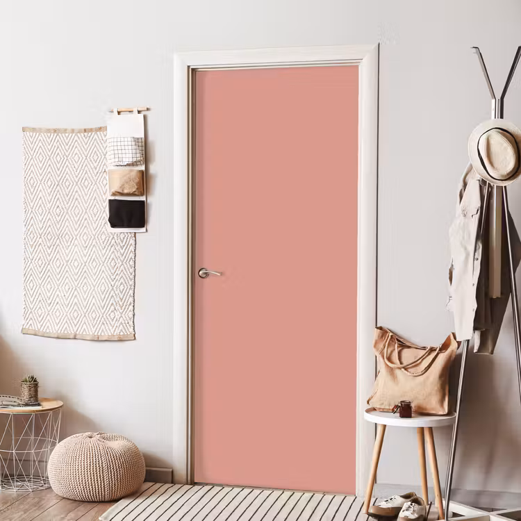 Muted - Salmon - Koraal deurposter klein 289 -sfeer6