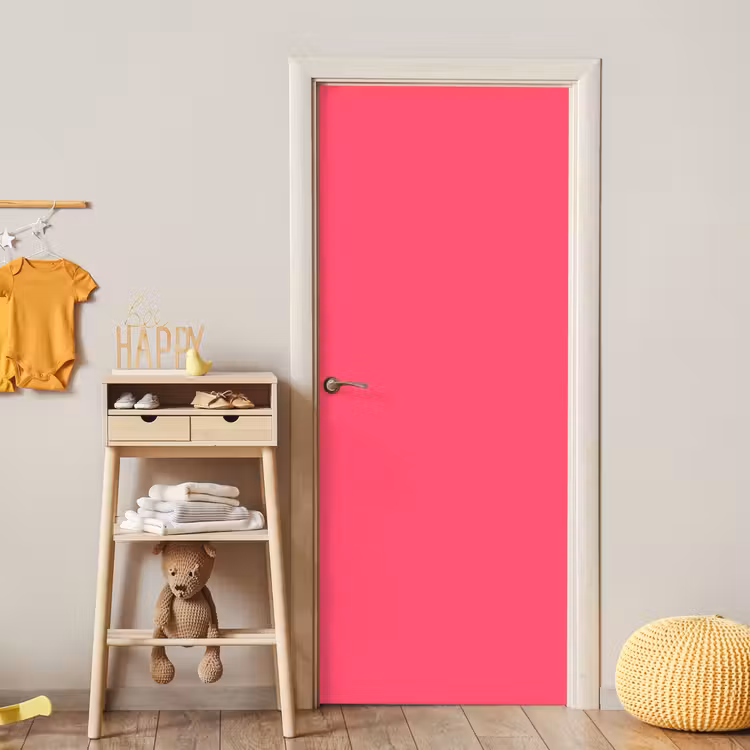 Neon - Flamingo - Roze deurposter klein 289 -sfeer4