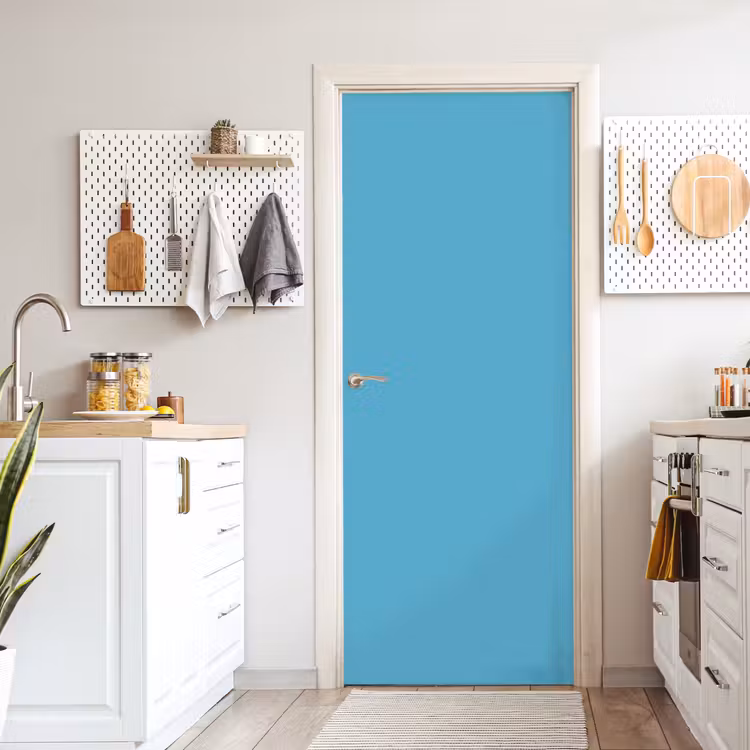 Ocean - Teal - Blauw deurposter klein 289 -sfeer5