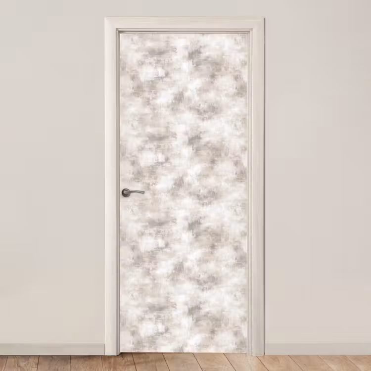 Organisch - Patroon - GemĂȘleerd deurposter klein 289 -3d_beige