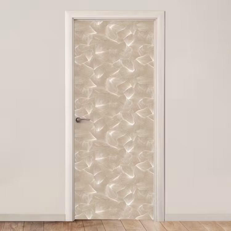 Organisch - Textuur - Beige deurposter klein 289 -3d_beige
