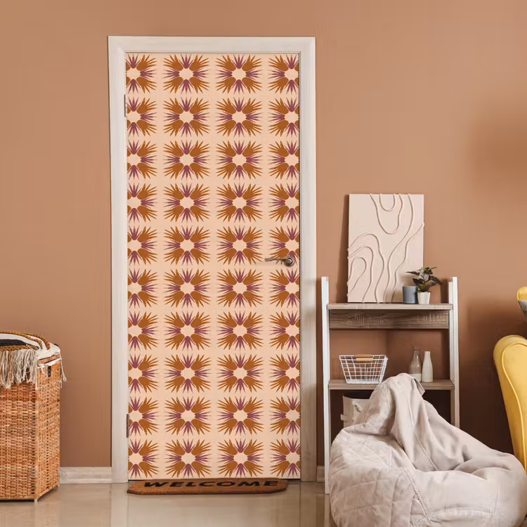 Ornament - Patroon - Oker deurposter klein 289 -sfeer1