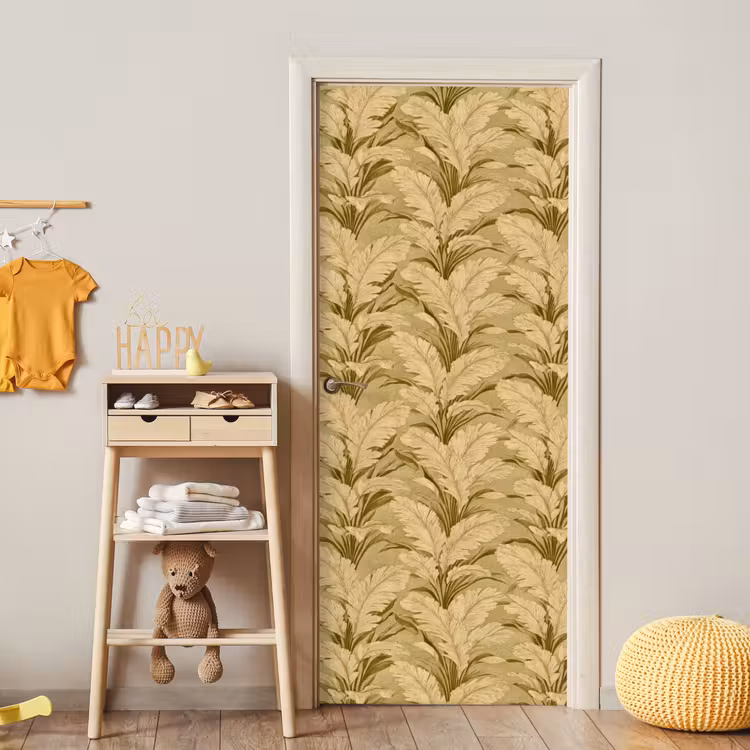 Palmbladeren - Klassiek - Groen deurposter klein 289 -sfeer4