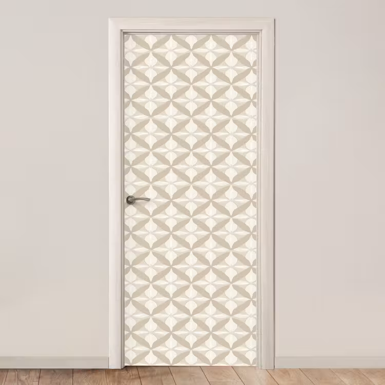 Patroon - Klassiek - Beige deurposter klein 289 -3d_beige