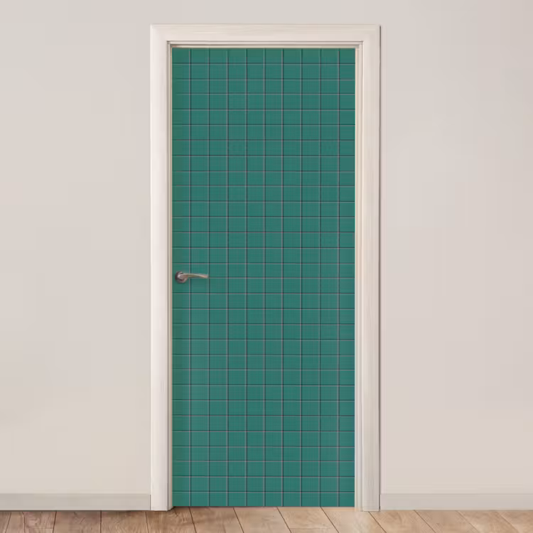 Patroon - Patroon - Smaragd deurposter klein 289 -3d_beige