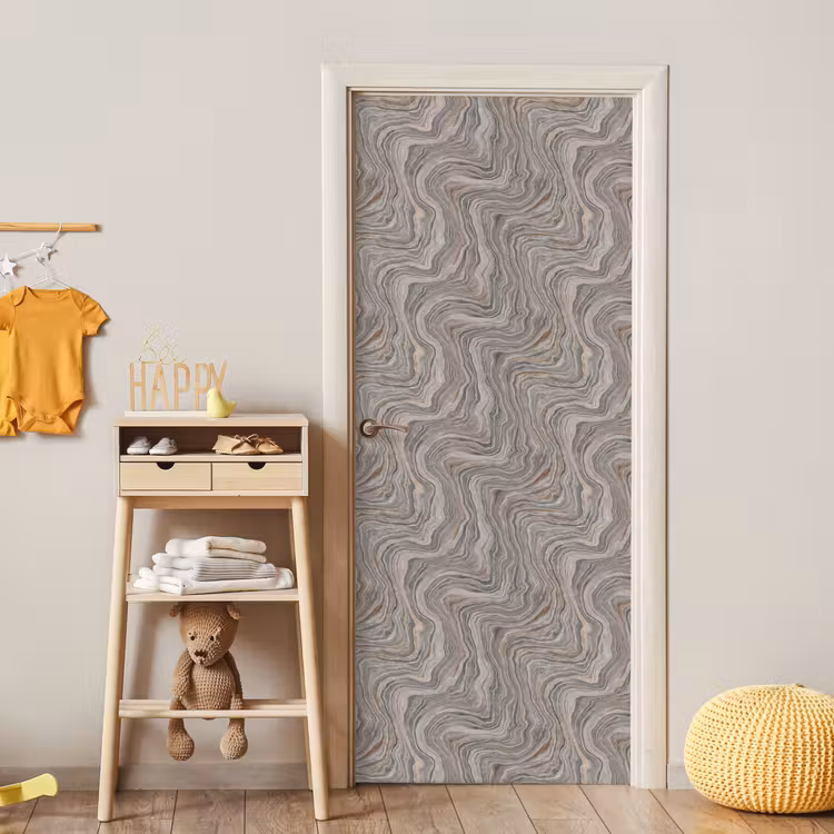 Patroon - Textuur - Grijs deurposter klein 289 -sfeer4