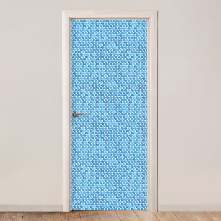 Penny - Mozaïek - Lichtblauw deurposter klein 289 -3d_beige