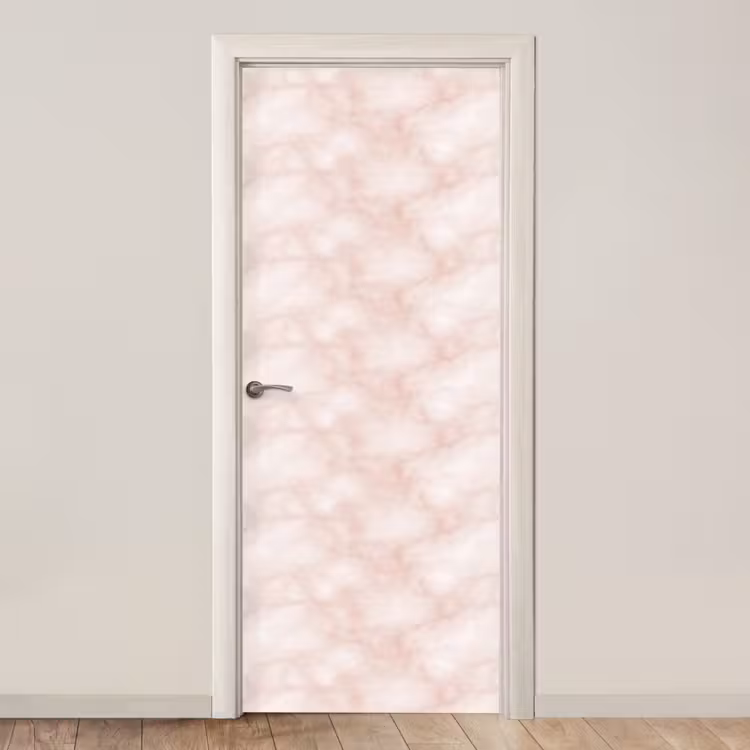 Roze - Marmer - Crème deurposter klein 289 -3d_beige