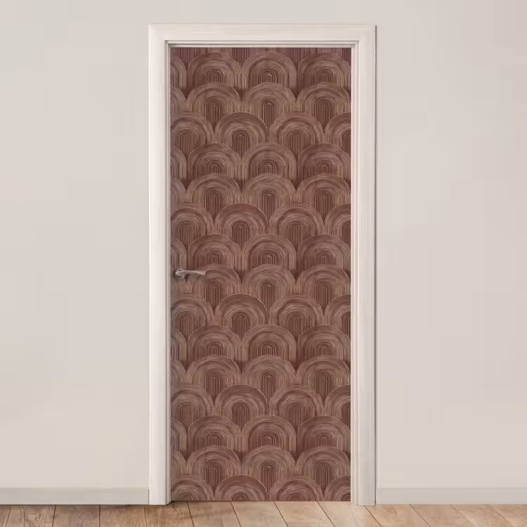 Ritmisch - Effect - Bruin deurposter klein 289 -3d_beige