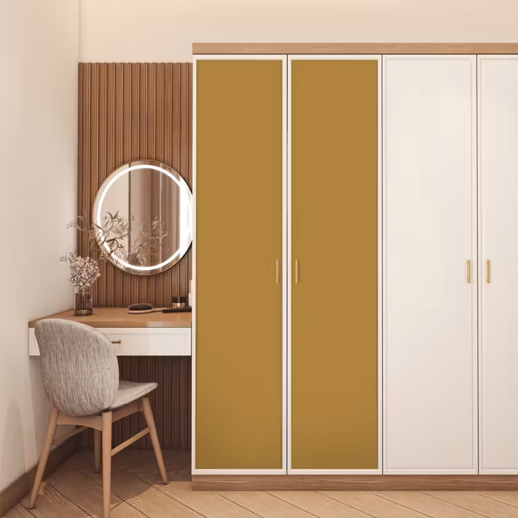 Rhythmic - Ochre - Geel deurposter klein 289 -sfeer3