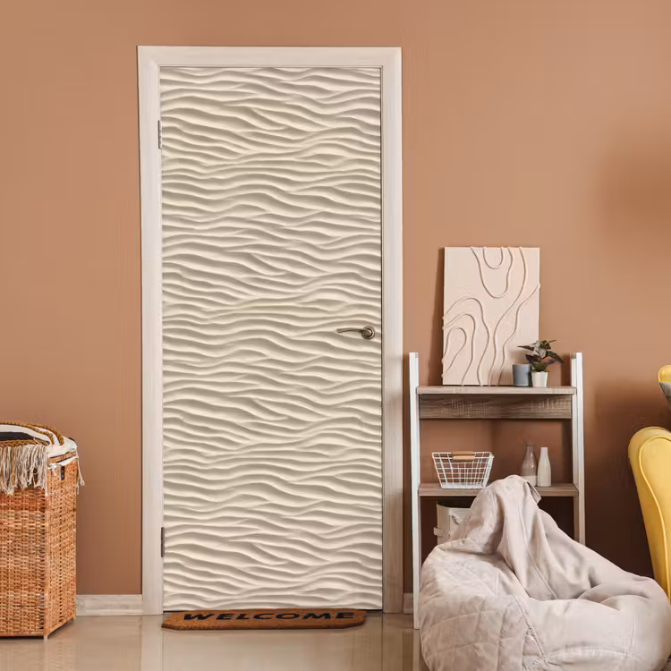 Zand - Golven - Beige deurposter klein 289 -sfeer1
