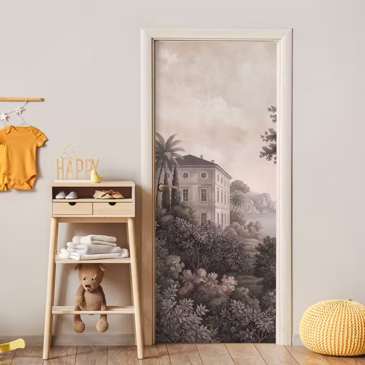 Zee - Villa - Beige deurposter klein -sfeer4