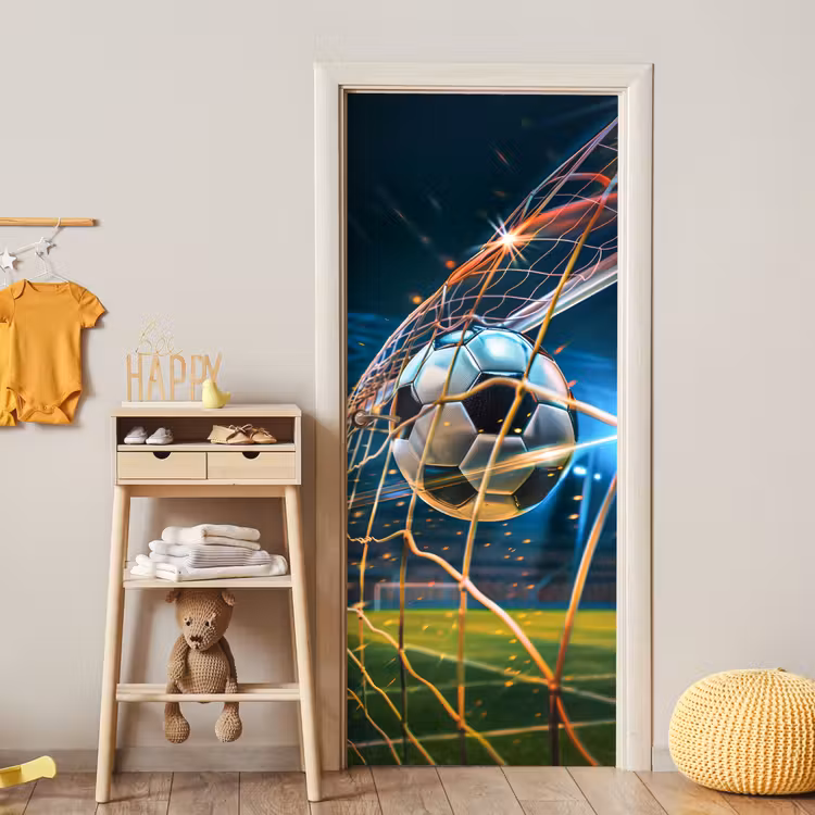 Voetbal - Goal - Sport - Jongens deurposter klein -sfeer4
