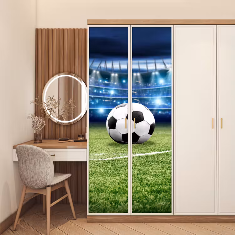 Voetbal - Stadion - Bal - Jongens deurposter klein -sfeer3