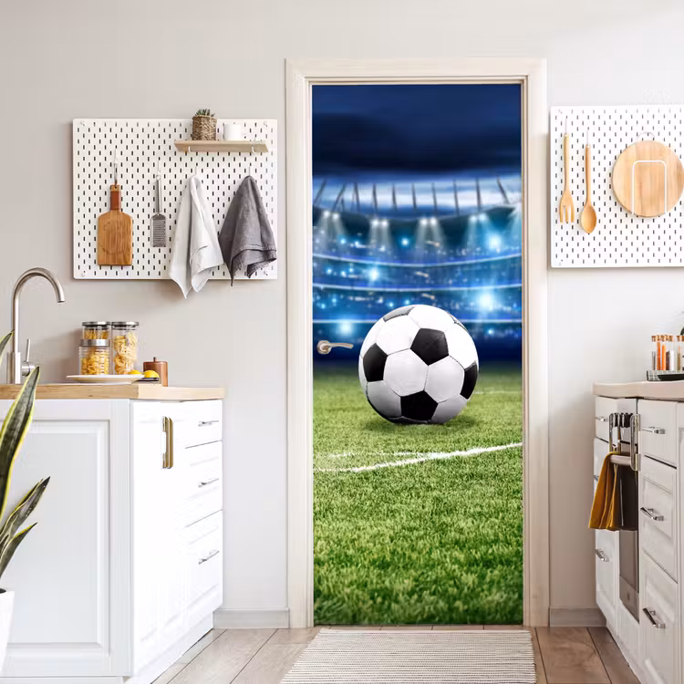 Voetbal - Stadion - Bal - Jongens deurposter klein -sfeer5