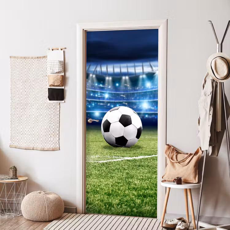 Voetbal - Stadion - Bal - Jongens deurposter klein -sfeer6