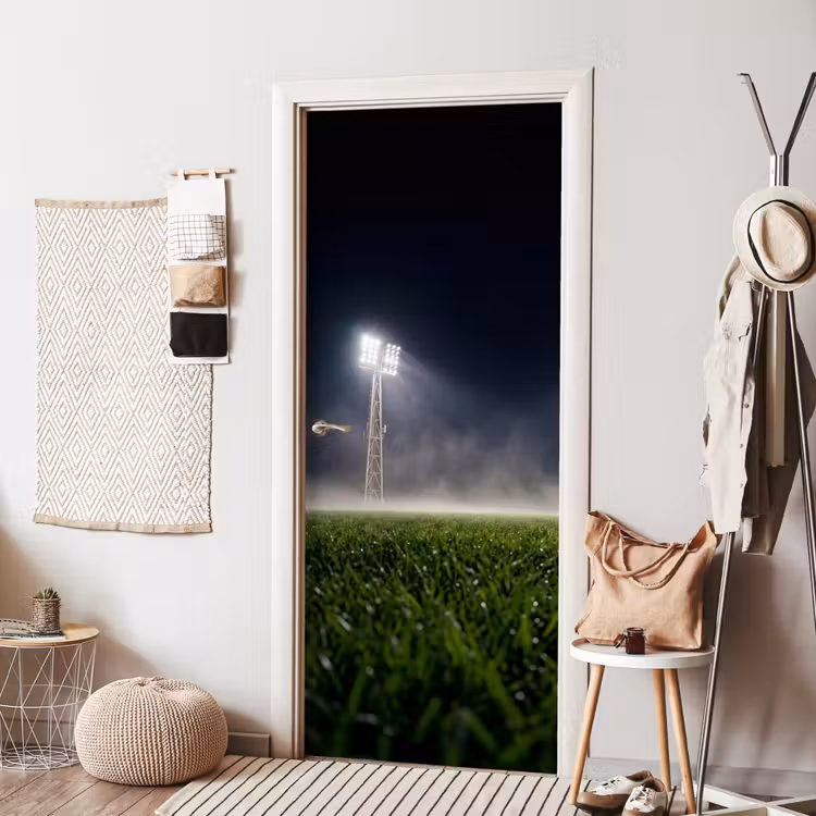 Stadion - Lichtmast - Sport - Nacht deurposter klein -sfeer6