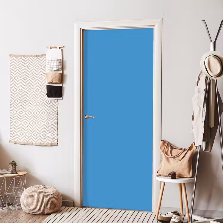 Steel - Blue - Blauw deurposter klein 289 -sfeer6