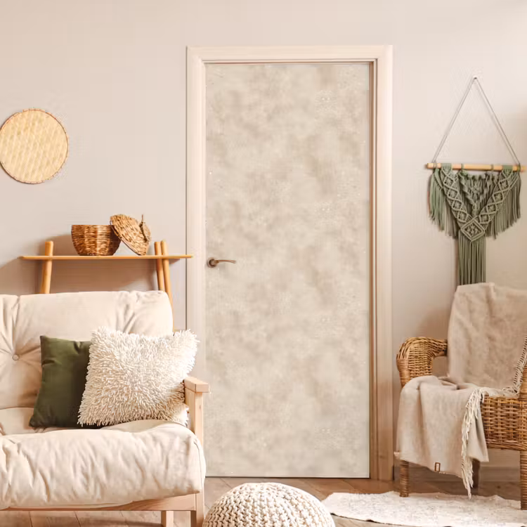 Structuur - Spikkels - Beige deurposter klein 289 -sfeer2
