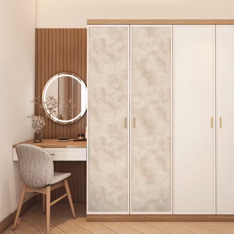 Structuur - Spikkels - Beige deurposter klein 289 -sfeer3