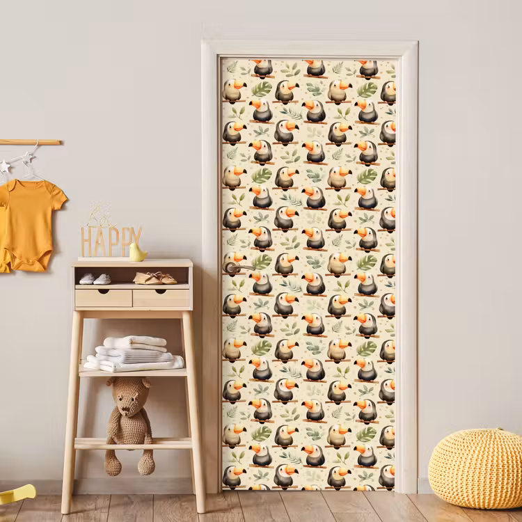 Toekans - Exotisch - Kleurrijk deurposter klein 289 -sfeer4
