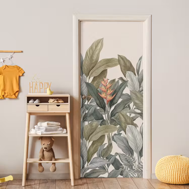 Tropisch - Planten - Modern - Groen deurposter klein -sfeer4