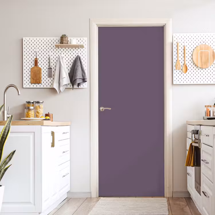 Velvet - Aubergine - Paars deurposter klein 289 -sfeer5