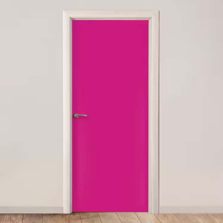 Velvet - Magenta - Roze deurposter klein 289 -3d_beige