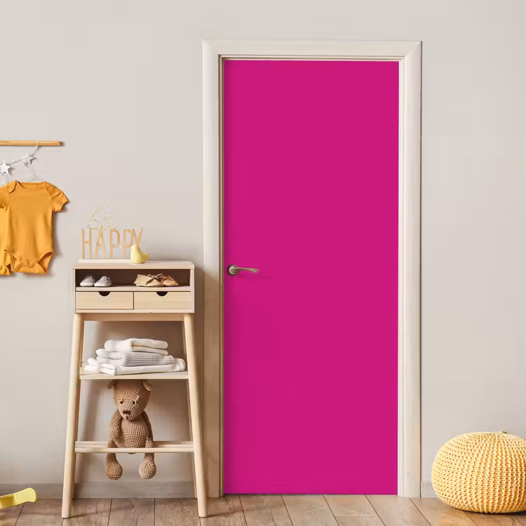 Velvet - Magenta - Roze deurposter klein 289 -sfeer4
