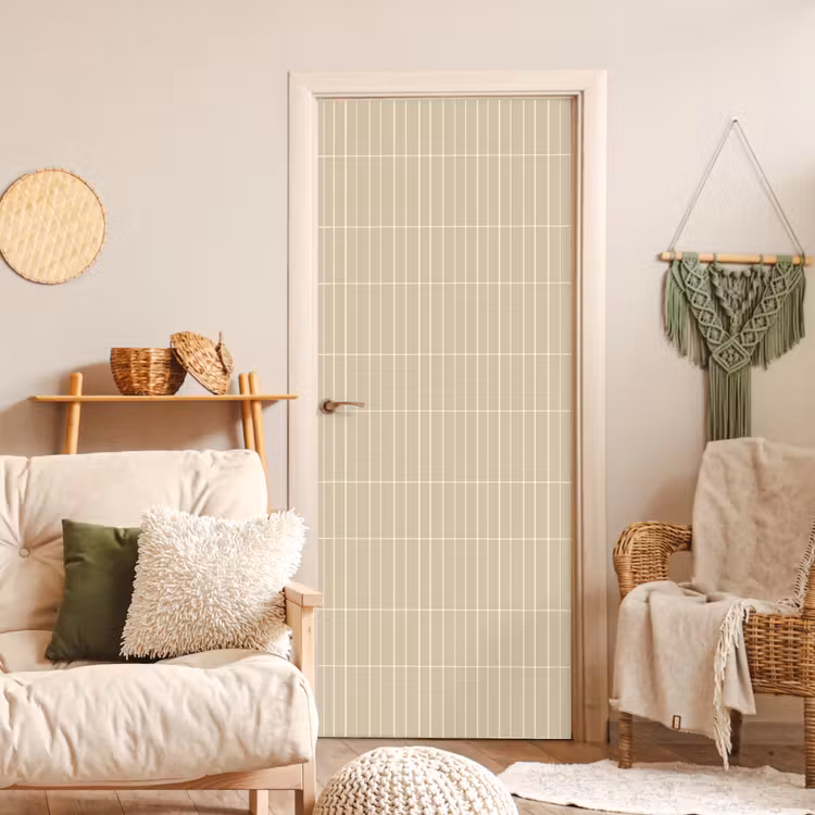 Verticaal - Wandtegel - Crème - Beige deurposter klein 289 -sfeer2