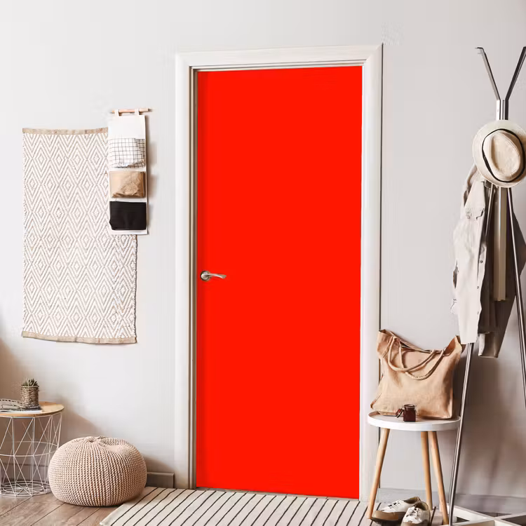Vibrant - Vermilion - Rood deurposter klein 289 -sfeer6