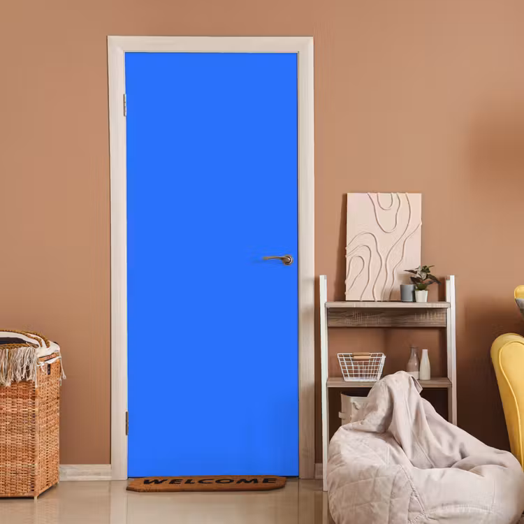 Vivid - Cobalt - Blauw deurposter klein 289 -sfeer1