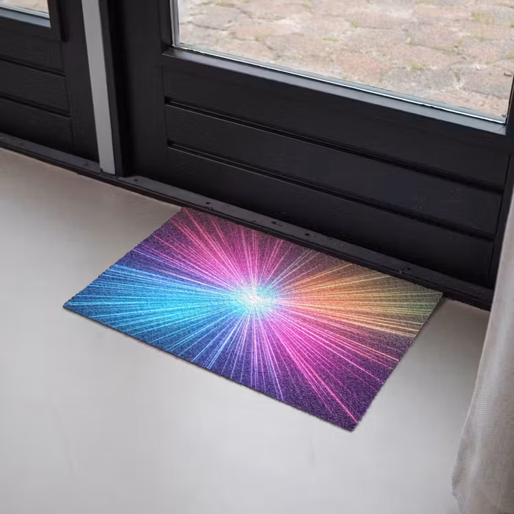 Abstract - Light - Burst - Modern - Colorful Deurmat klein -sfeer2