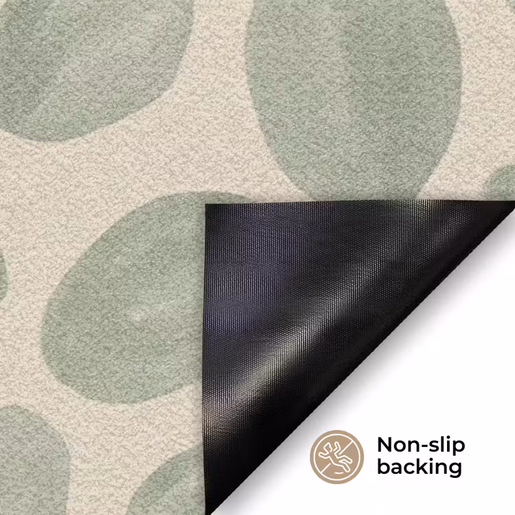 Abstract - Patroon - Organisch - Groen - Modern Deurmat klein -antislip_EN