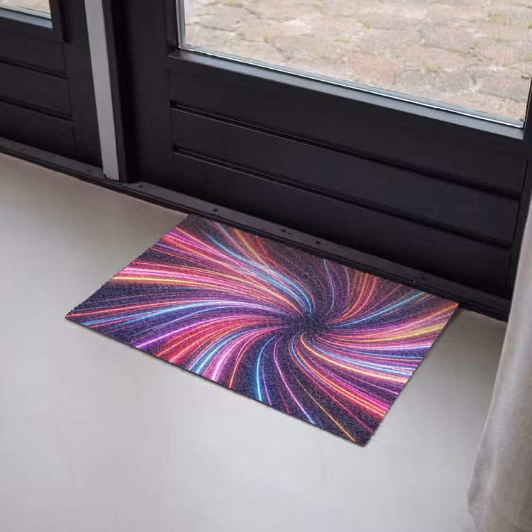 Abstract - Swirl - Futuristic - Neon Deurmat klein -sfeer2