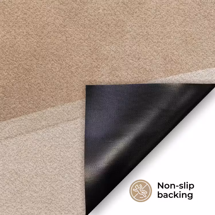 Abstract - Golven - Modern - Beige Deurmat klein -antislip_EN