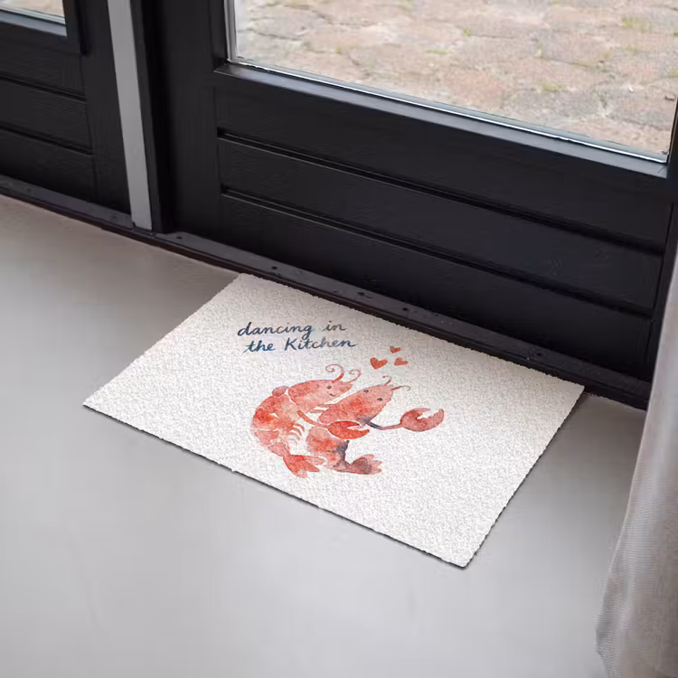 Dier - Dans - Liefde - Waterverf - Rood Deurmat klein -sfeer2