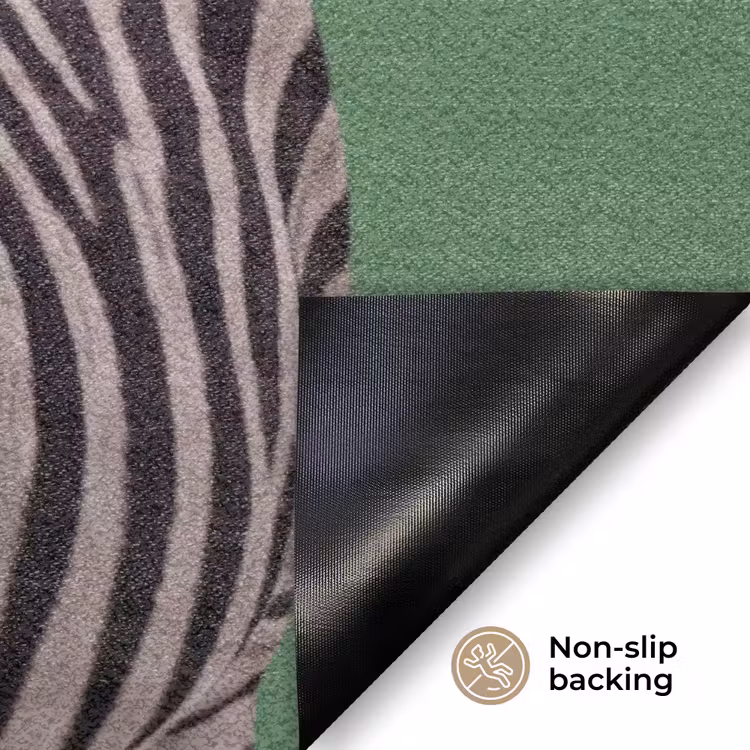 Dier - Bril - Bel - Modern - Groen Deurmat klein -antislip_EN