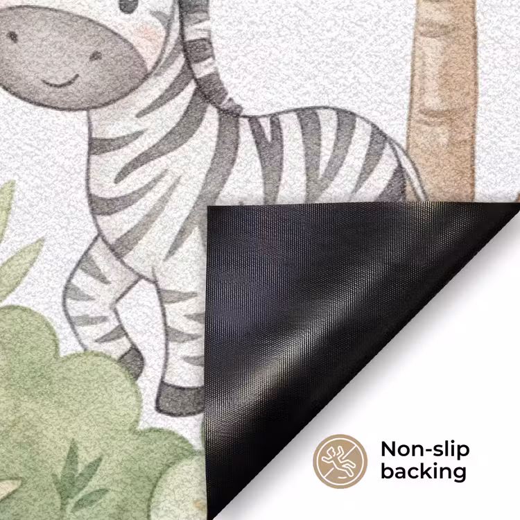 Dieren - Jungle - Pastel Deurmat klein -antislip_EN