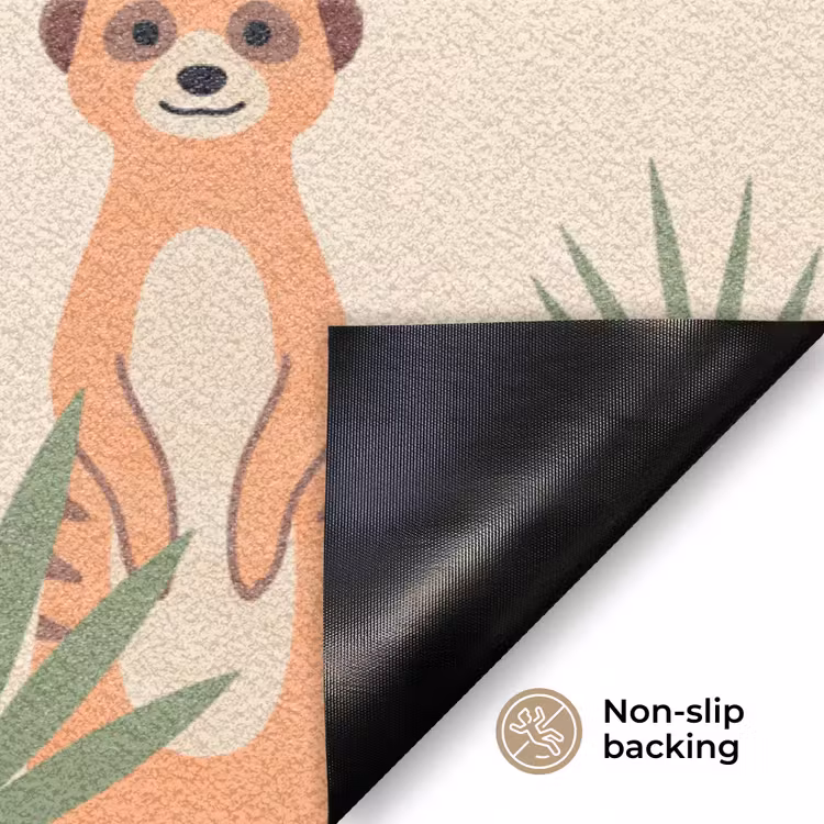 Dieren - Tropisch - Safari - Kleurrijk Deurmat klein -antislip_EN