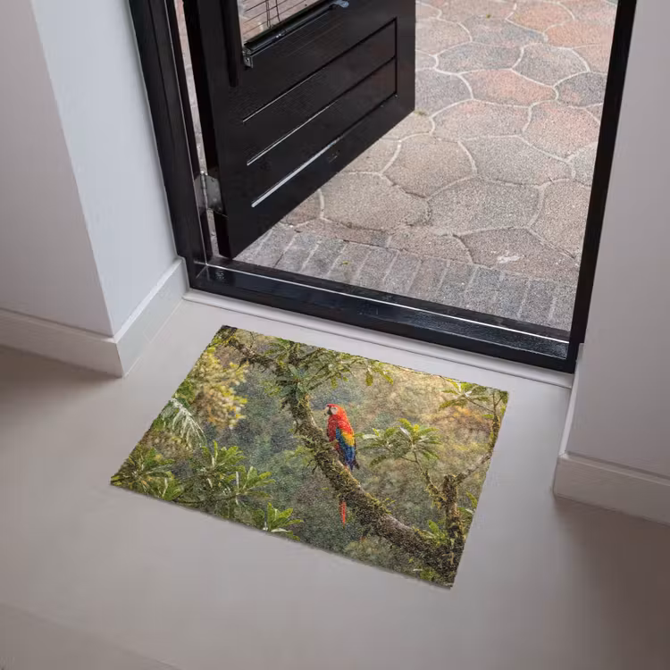 Ara - Jungle - Rood Deurmat klein -sfeer5