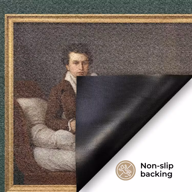 Kunst - Schilderijen - Collectie - Klassiek - Groen Deurmat klein -antislip_EN