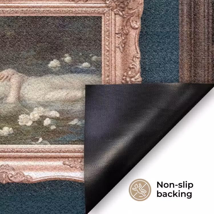 Kunst - Schilderijen - Decoratie - Klassiek - Groen Deurmat klein -antislip_EN