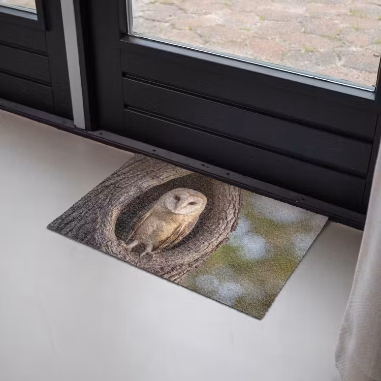 Kerkuil - Boom - Natuur - Bruin Deurmat klein -sfeer2
