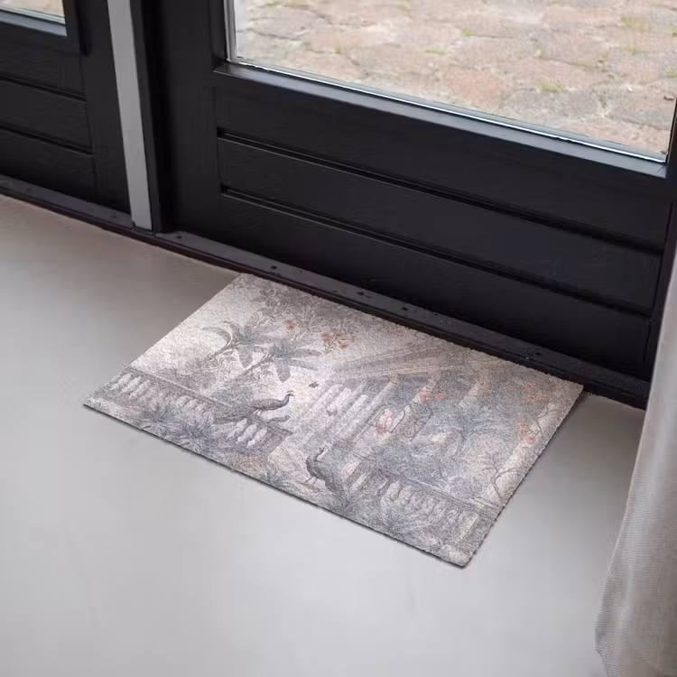 Vogel - Pauw - Architectuur - Klassiek - Groen Deurmat klein -sfeer2