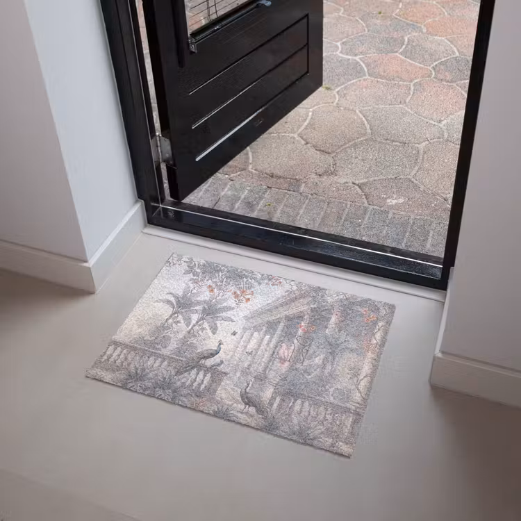 Vogel - Pauw - Architectuur - Klassiek - Groen Deurmat klein -sfeer5
