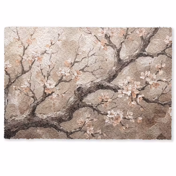 Bloesem - Takken - Schilderij - Beige - Serene Deurmat klein -zkaufland3d