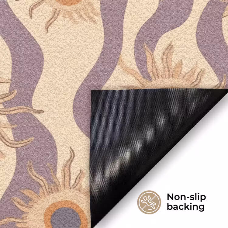 Bohemian - Vibe - Lavendelpaars Deurmat klein 898 -antislip_EN