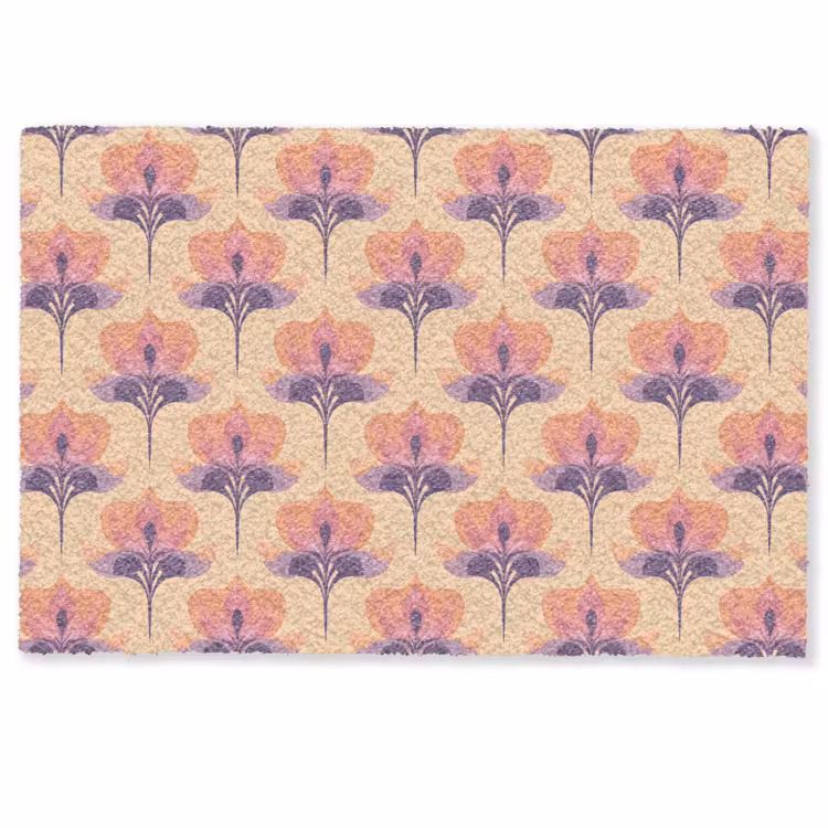Botanisch - Patroon - Pastel Deurmat klein 898 -zkaufland3d