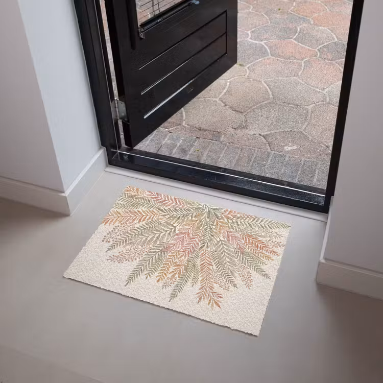 Botanisch - Aquarel - Kleurrijk Deurmat klein -sfeer5